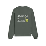 What The Fuck Is Kuzu Kulağı Oversize Sweatshirt - Antrasit - arka görünüm