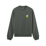 What The Fuck Is Kuzu Kulağı Oversize Sweatshirt - Antrasit - ön görünüm