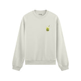 What The Fuck Is Kuzu Kulağı Oversize Sweatshirt - Beyaz - ön görünüm