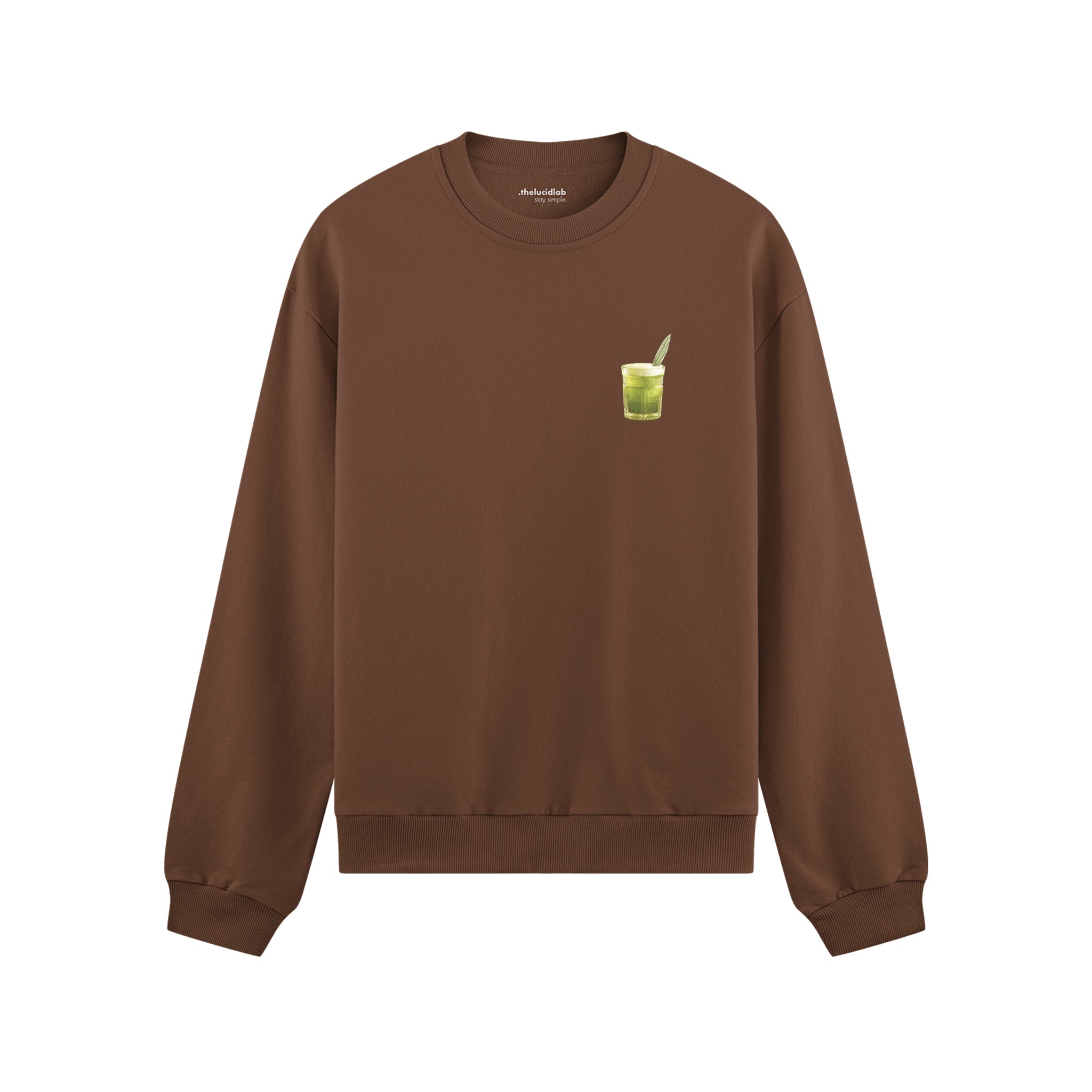 What The Fuck Is Kuzu Kulağı Oversize Sweatshirt - Kahverengi - ön görünüm
