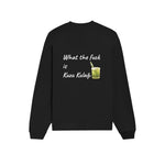 What The Fuck Is Kuzu Kulağı Oversize Sweatshirt - Siyah - arka görünüm