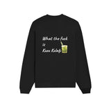 What The Fuck Is Kuzu Kulağı Oversize Sweatshirt - Siyah - arka görünüm