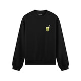What The Fuck Is Kuzu Kulağı Oversize Sweatshirt - Siyah - ön görünüm