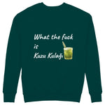 What The Fuck Is Kuzu Kulağı Sweatshirt - Koyu Yeşil - arka görünüm