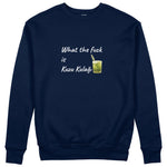 What The Fuck Is Kuzu Kulağı Sweatshirt - Lacivert - ön görünüm