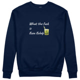 What The Fuck Is Kuzu Kulağı Sweatshirt - Lacivert - ön görünüm