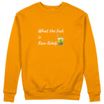 What The Fuck Is Kuzu Kulağı Sweatshirt - Turuncu - ön görünüm