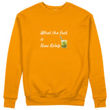 What The Fuck Is Kuzu Kulağı Sweatshirt - Turuncu - ön görünüm