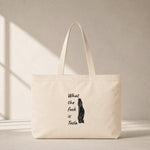 What The Fuck Is Tesla Club Tote Bag – ön görünüm