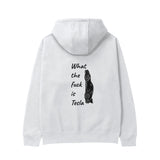 What The Fuck Is Tesla Hoodie - Beyaz - arka görünüm