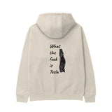 What The Fuck Is Tesla Hoodie - Krem - arka görünüm