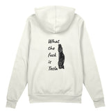 What The Fuck Is Tesla Oversize Hoodie - Beyaz - arka görünüm