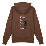 What The Fuck Is Tesla Oversize Hoodie - Kahverengi - arka görünüm