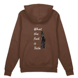 What The Fuck Is Tesla Oversize Hoodie - Kahverengi - arka görünüm