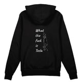What The Fuck Is Tesla Oversize Hoodie - Siyah - arka görünüm