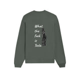What The Fuck Is Tesla Oversize Sweatshirt - Antrasit - arka görünüm