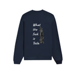What The Fuck Is Tesla Oversize Sweatshirt - Lacivert - arka görünüm