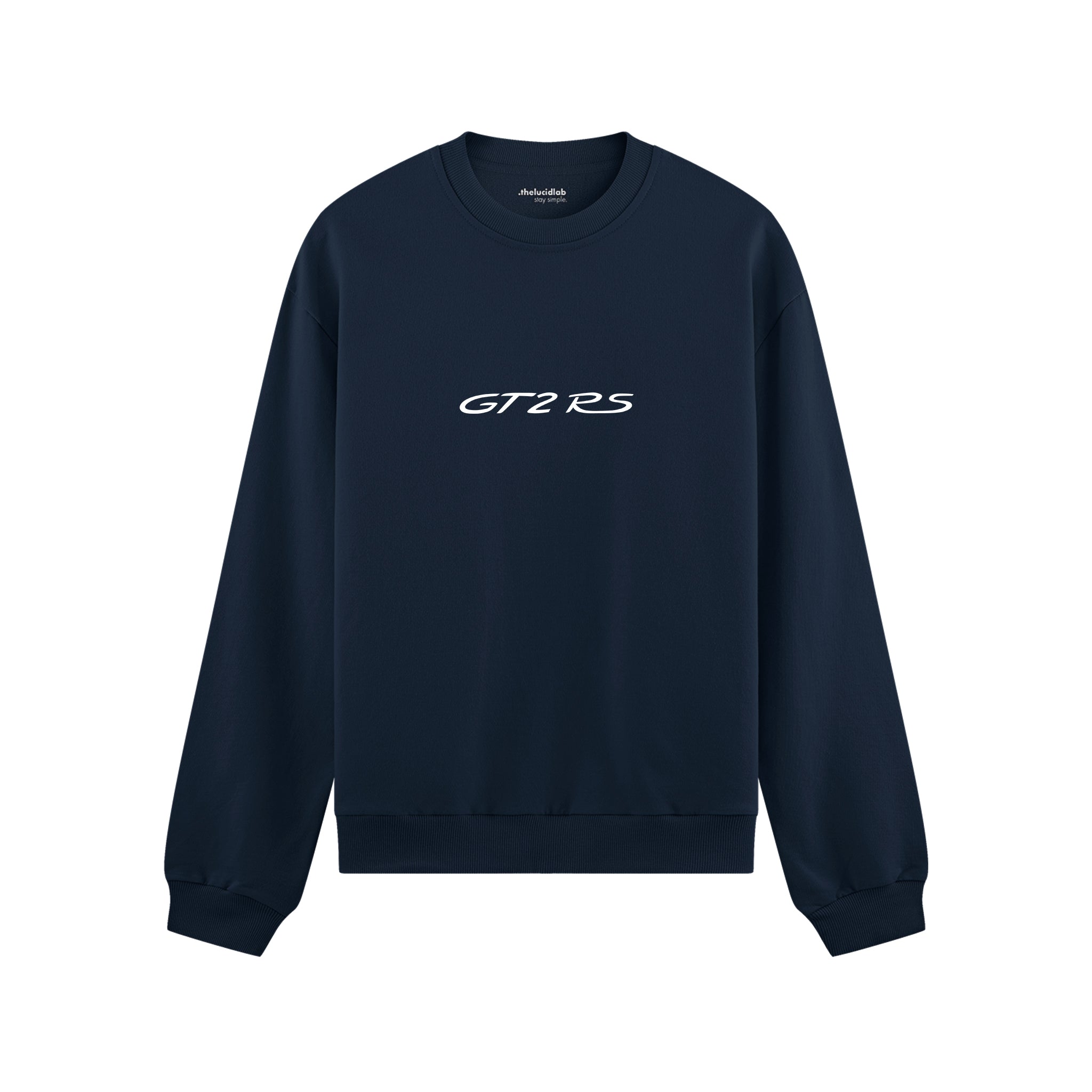 What The Fuck Is Tesla Oversize Sweatshirt - Lacivert - ön görünüm