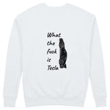 What The Fuck Is Tesla Sweatshirt - Beyaz - arka görünüm