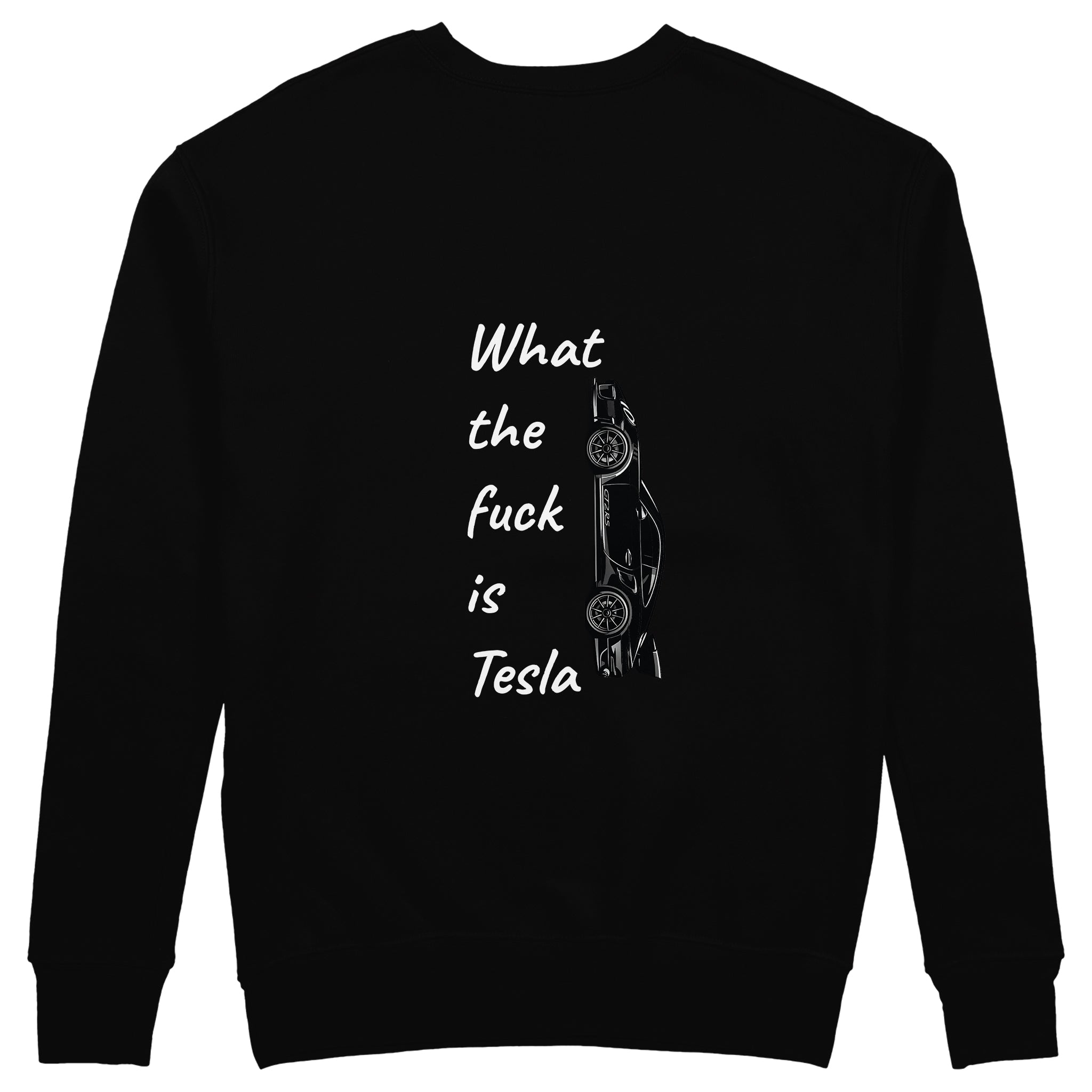 What The Fuck Is Tesla Sweatshirt - Siyah - arka görünüm