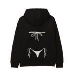 White Bikini Hoodie - Siyah - arka görünüm