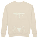 White Bikini Sweatshirt - Bej - arka görünüm