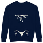 White Bikini Sweatshirt - Lacivert - arka görünüm