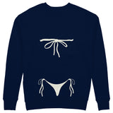 White Bikini Sweatshirt - Lacivert - arka görünüm