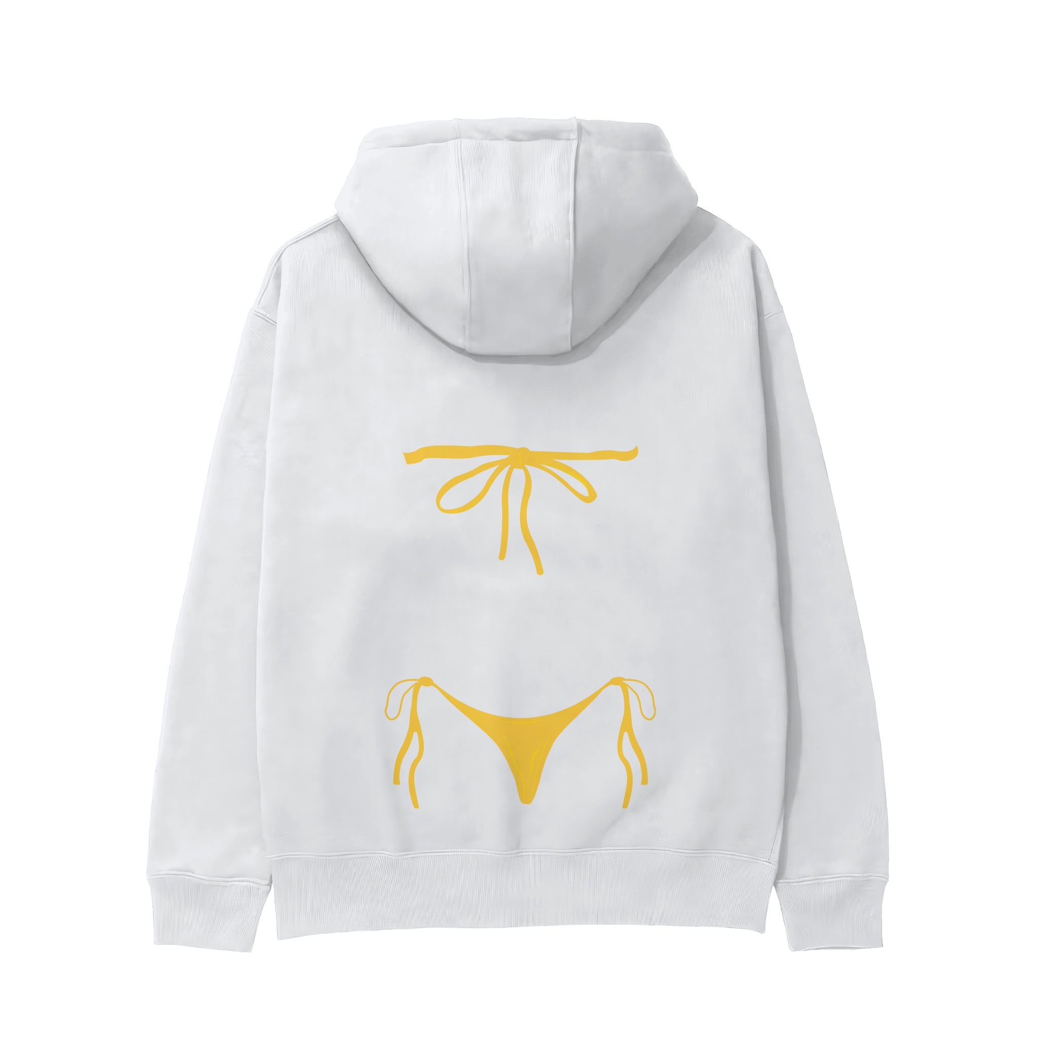 Yellow Bikini Hoodie - Beyaz - arka görünüm