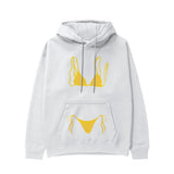 Yellow Bikini Hoodie - Beyaz - ön görünüm