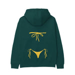 Yellow Bikini Hoodie - Koyu Yeşil - arka görünüm
