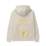 Yellow Bikini Hoodie - Krem - arka görünüm