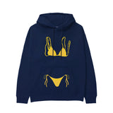 Yellow Bikini Hoodie - Lacivert - ön görünüm