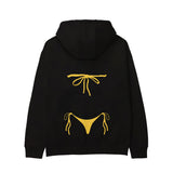 Yellow Bikini Hoodie - Siyah - arka görünüm