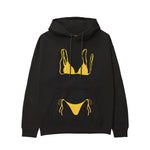 Yellow Bikini Hoodie - Siyah - ön görünüm