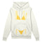 Yellow Bikini Oversize Hoodie - Beyaz - ön görünüm