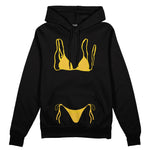 Yellow Bikini Oversize Hoodie - Siyah - ön görünüm
