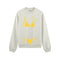 Yellow Bikini Oversize Sweatshirt - Beyaz - ön görünüm