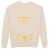 Yellow Bikini Sweatshirt - Bej - arka görünüm