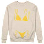 Yellow Bikini Sweatshirt - Bej - ön görünüm