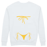 Yellow Bikini Sweatshirt - Beyaz - arka görünüm