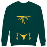 Yellow Bikini Sweatshirt - Koyu Yeşil - arka görünüm
