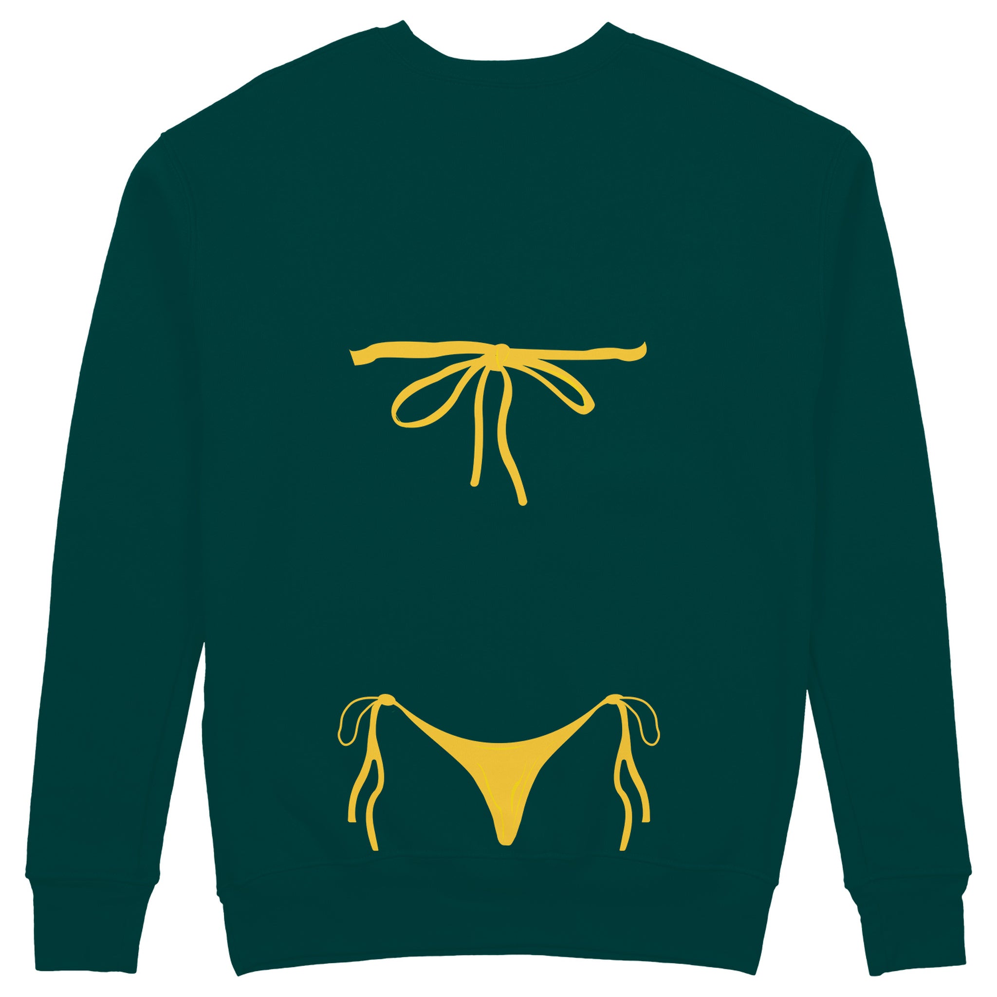Yellow Bikini Sweatshirt - Koyu Yeşil - arka görünüm