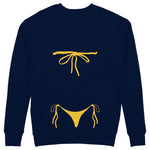 Yellow Bikini Sweatshirt - Lacivert - arka görünüm