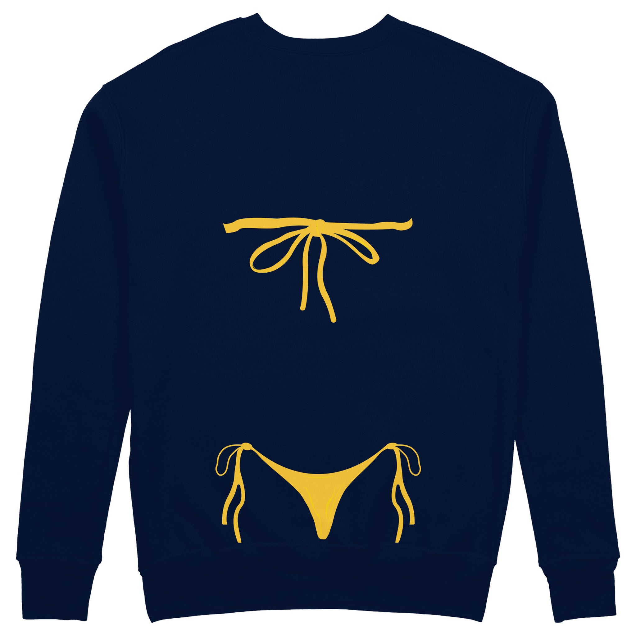 Yellow Bikini Sweatshirt - Lacivert - arka görünüm