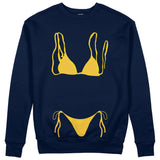 Yellow Bikini Sweatshirt - Lacivert - ön görünüm