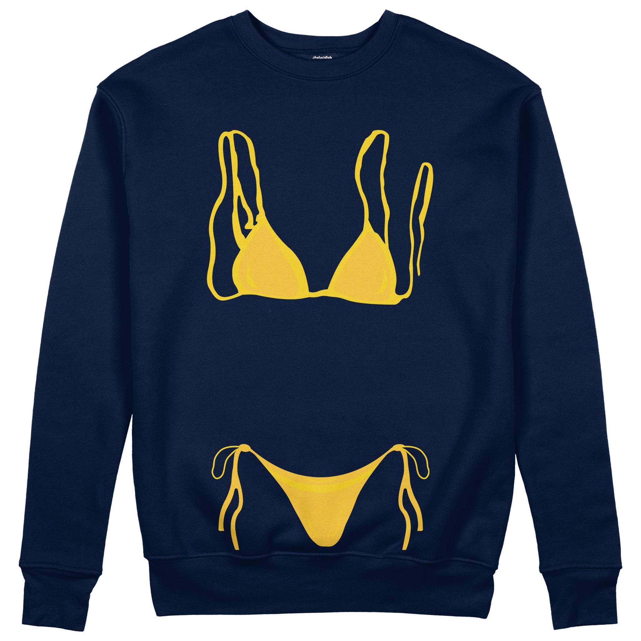 Yellow Bikini Sweatshirt - Lacivert - ön görünüm