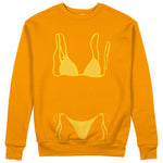 Yellow Bikini Sweatshirt - Turuncu - ön görünüm
