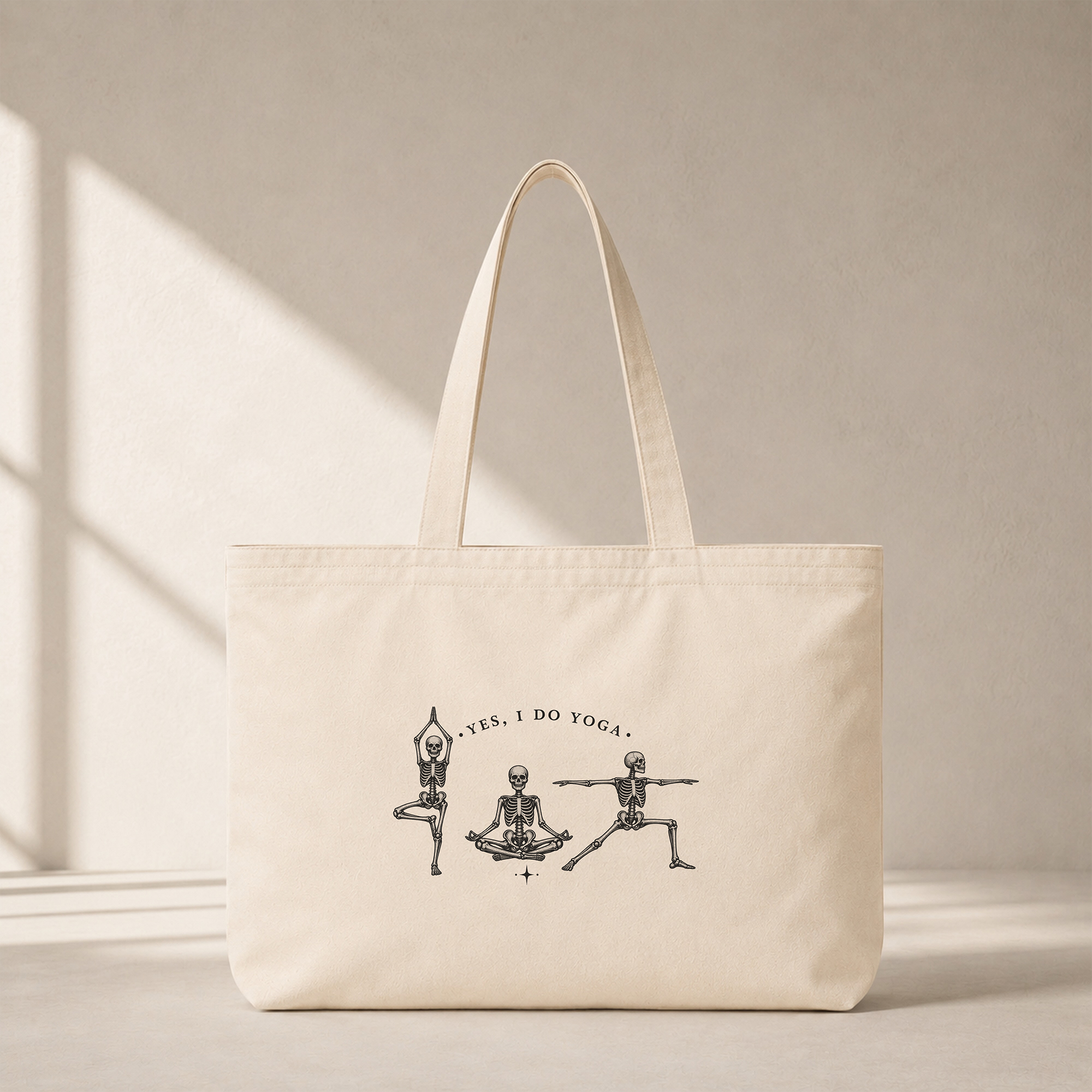 Yoga Skeletons Club Tote Bag
