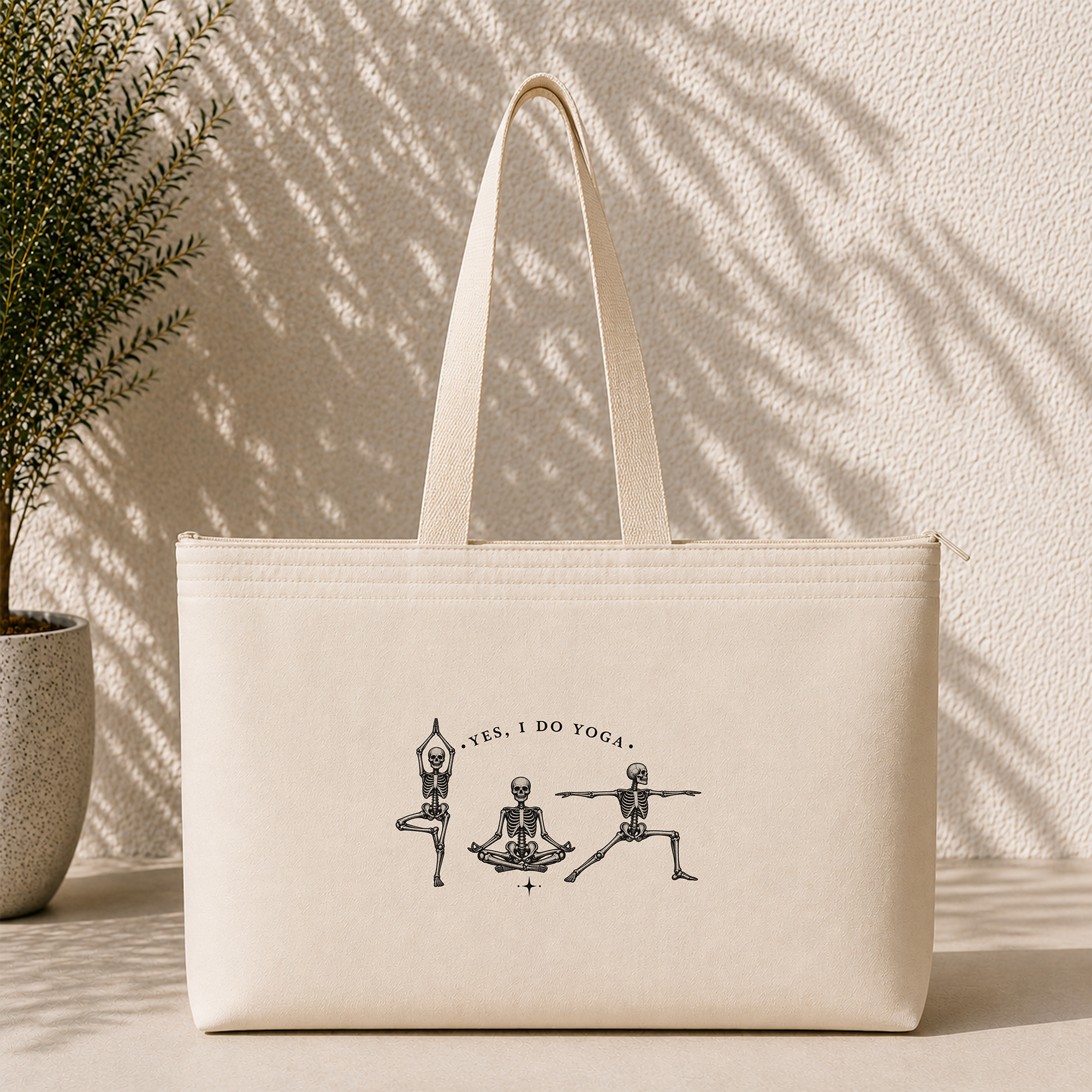 Yoga Skeletons Weekend Tote Bag